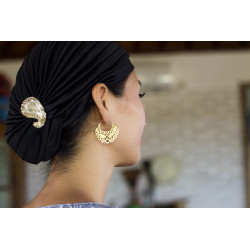 Buy earrings | Bohemian Brass & Silver Earrings |Swiss Shop | Moskitoo
