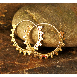 Buy earrings | Bohemian Brass & Silver Earrings |Swiss Shop | Moskitoo