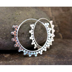 Buy earrings | Bohemian Brass & Silver Earrings |Swiss Shop | Moskitoo