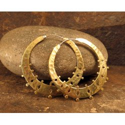 Buy earrings | Bohemian Brass & Silver Earrings |Swiss Shop | Moskitoo