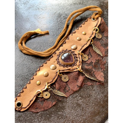 Akira upper bracelet & leg jewelry made of genuine leather | Moskitoo.ch