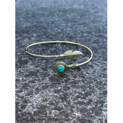 golden-feder-messing-oberarmreif-armreif-cuff-tuerkis-moskitoo-india-kult-schweiz