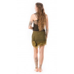 Wrap skirt with snap fastener by Moskitoo India Kult - LOVE IT