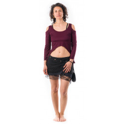 Wrap skirt with snap fastener by Moskitoo India Kult - LOVE IT