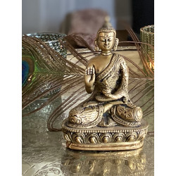 Blessing Buddha Messing Figur