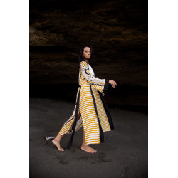 moskitoo-unisex-kimono-viskose-senfgelb-schwarz-native-muster