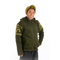 Sacred Mantra Wool Jacket