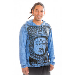 Aztec Bhuddha Hooded T-shirt