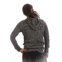 Aztec Bhuddha Hooded T-shirt