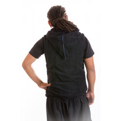Cosmic Wave Long Hood Vest 