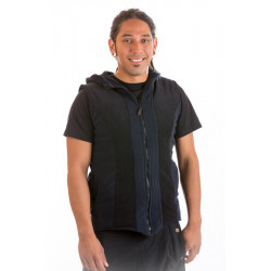 Cosmic Wave Long Hood Vest 