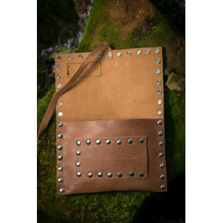 Studded Leather Tobacco Pouch