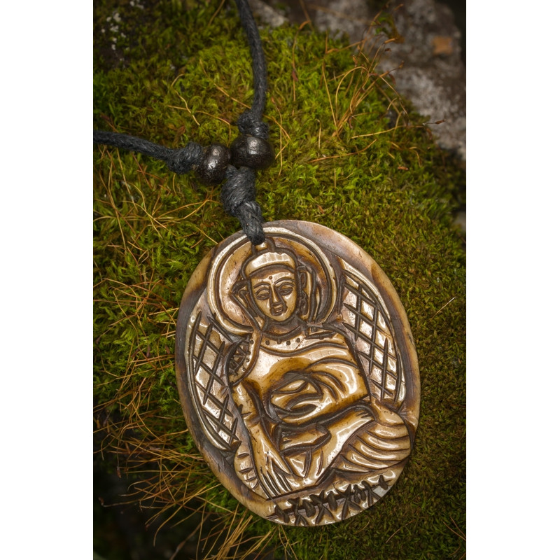 Buddha Carved Bone Necklace