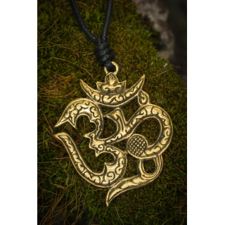 Bronze Om Brass Necklace