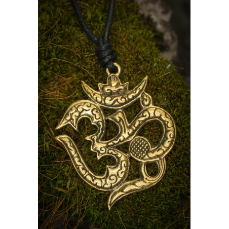Bronze Om Brass Necklace Anhänder Om Symbol Moskitoo