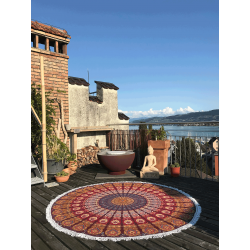 Mandala Roundie Peacock