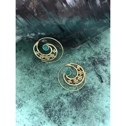 Tribal Spiral Earrings.