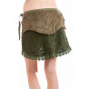 Moskitoo Steampunk Mini Skirt Olive Green