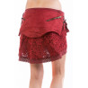 Moskitoo Steampunk Mini Skirt Red