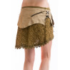 Moskitoo Steampunk Mini Skirt Beiges