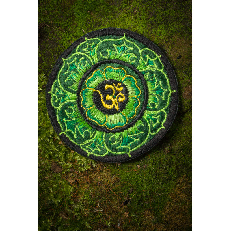 Moskitoo Om Lotus Symbol Patch Aufnäher Nepal Kathmandu