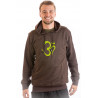 Moskitoo Om Relax Hoodie Sweater Cotton Nepal Brown Om Green