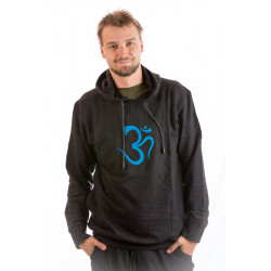 Moskitoo Om Relax Hoodie Pullover Baumwolle Nepal Braun Om Grün