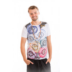 mirror chakra men t-shirt cotton