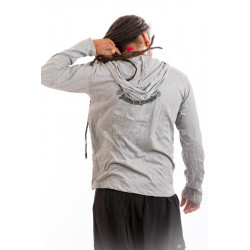 Long sleeve hooded  sure t-shirt Thailand green by moskitoo india kult