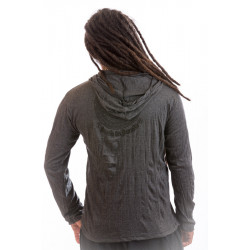 Long sleeve hooded  sure t-shirt Thailand green by moskitoo india kult