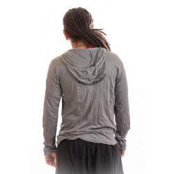 Long sleeve hooded  sure t-shirt Thailand green by moskitoo india kult