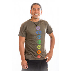 Chakra t-shirt cotton moskitoo india kult olive