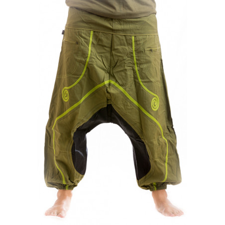 Afghani trousers green Nepal Moskitoo india kult