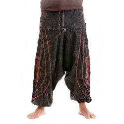 Tibet Om Stonewash Afghani Hose Schwarz Moskitoo India Kult