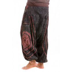 Tibet Om Stonewash Afghani Hose Schwarz Moskitoo India Kult