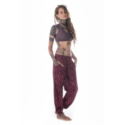 Ariel Pants Plum Velvet Viscose Moskitoo india Kult