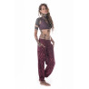 Ariel Pants Hose Plum  Velvet Viskose Moskitoo india Kult