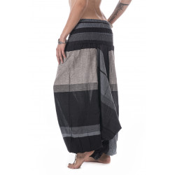 Gekko Harem Pants Black Grey  Moskitoo India Kult