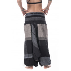 Gekko Harem Pants Black Grey  Moskitoo India Kult