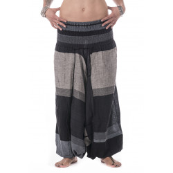 Gekko Harem Pants Black Grey  Moskitoo India Kult
