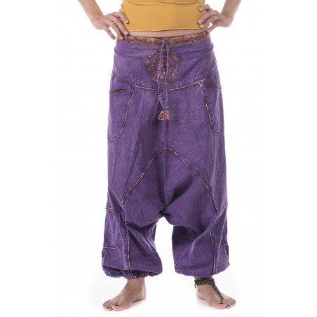 Indian Harem Pants Psy Purple Cotton Moskitoo India Kult