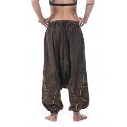 Indian Harem Pants Brown Cotton Moskitoo India Kult