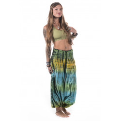 Yogini-Top-Bra-Yoga-Harems Hose Moskitoo India-Kult-Viskose-Smaragd