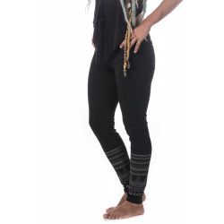 Yoga Arrow Leggings Moskitoo India Kult Organische Baumwolle Schwarz