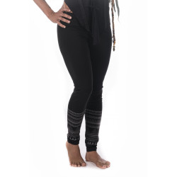 Yoga Arrow Leggings Moskitoo India Kult Organische Baumwolle Schwarz
