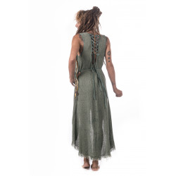 Moskitoo Mojave Desert Dress Seaweed Cotton