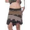 Kodava Tribe Leather Miniskirt