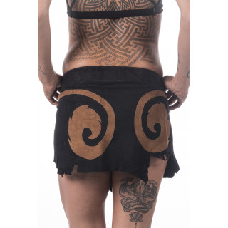 Toto Tribe Leather Miniskirt
