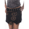 Bodo Tribe Leather Miniskirt