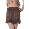 Naga Tribe Leather Miniskirts